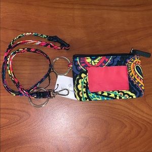 Vera Bradley lanyard & matching ID wallet